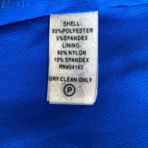 Calvin Klein Blue Polyester Sleeve Less Dress size 8 - Picture 12 of 12